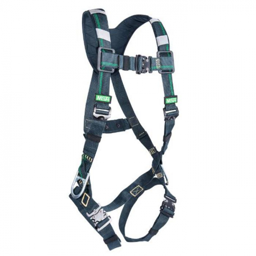 MSA 10150144, EVOTECH Arc Flash Harness, BACK STEEL D-ring, Quick-Connect leg straps, Shoulder Paddi